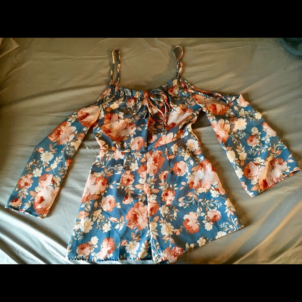 Floral Off Shoulder Romper